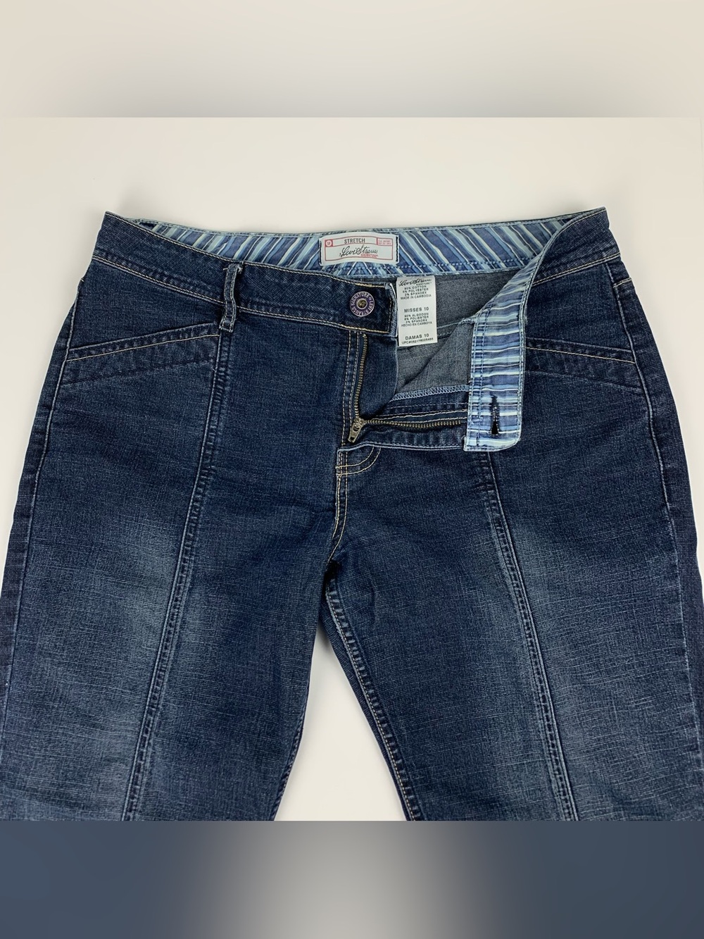 Levis Signature Jeans Stretch Bootcut Blue Denim Pants Womens Misses Size 10 - Picture 11 of 13
